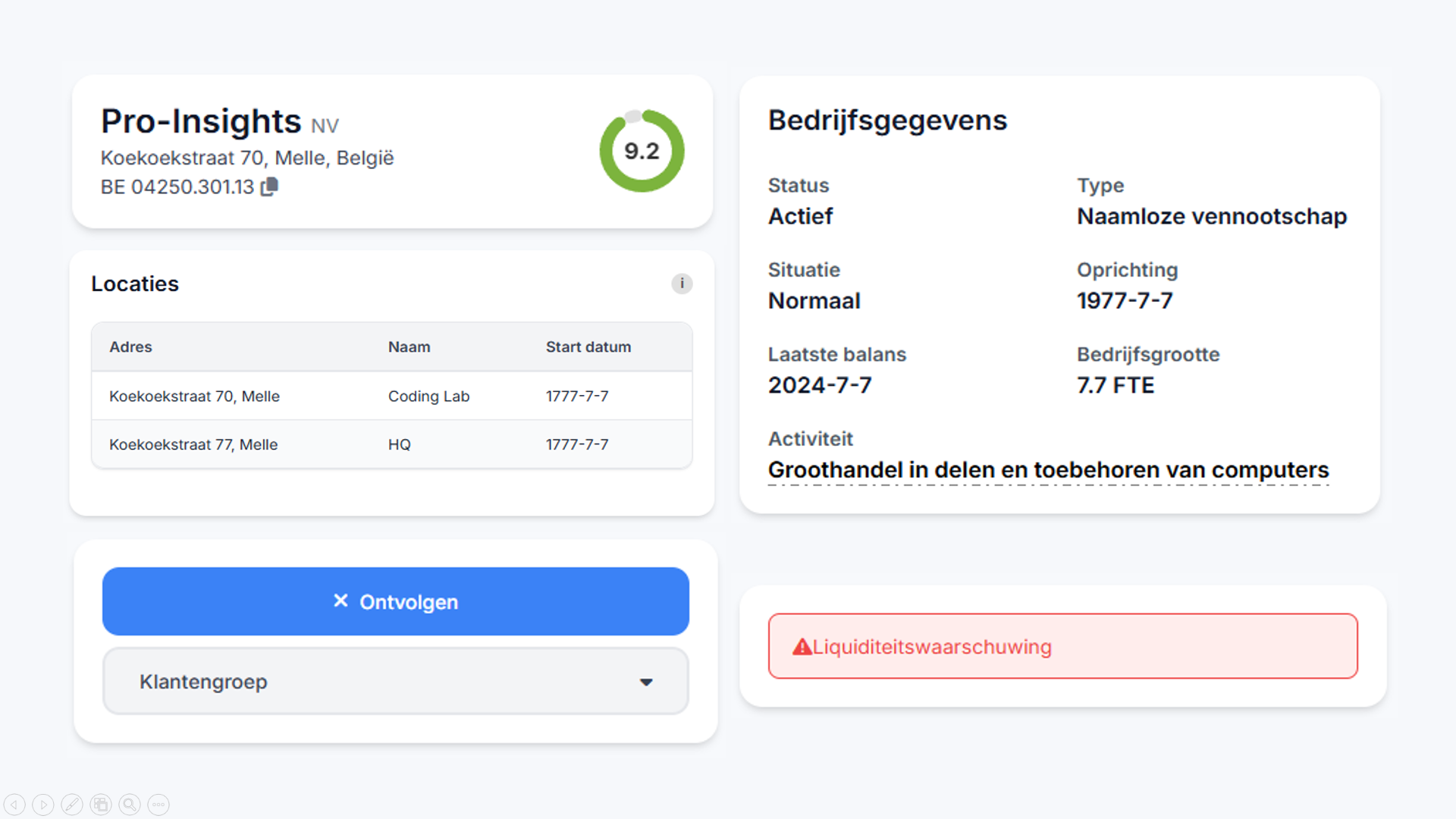 Dashboard Screenshot